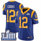Youth Nike Rams 12 Brandin Cooks Royal 2019 Super Bowl LIII Vapor Untouchable Limited Jersey,baseball caps,new era cap wholesale,wholesale hats